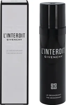 Produktbild von Givenchy L'Interdit, Frauen, Deodorant, Spray-Deodorant, Spray, 100 ml, ALCALCOHOL - AQUA (WATER) - TRIETHYL CITRATE - PARFUM (FRAGRANCE) - BUTYLENE GLYCOL -...