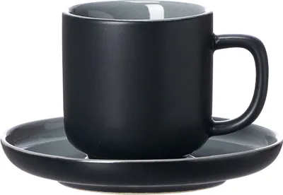 Produktbild von Ritzenhoff & Breker JASPER Espressotasse mit Untertasse 100 ml schwarz