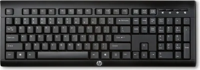 Productafbeelding van HP Draadloos toetsenbord K2500, Volledige grootte (100%), Draadloos, RF draadloos, Zwart