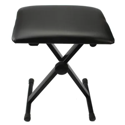 Image de ALIGHTUP Tabouret de piano pliable réglable Siège avec banc de piano Similicuir Rembourré Noir