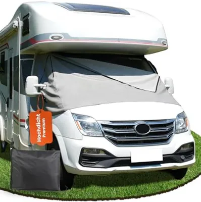 Produktbild von PromoHome® Windschutzscheibenabdeckung Wohnmobil mit Reißverschluss – Wärmedämmung für Fiat Ducato, Peugeot Boxer, Citroen Jumper X250/290