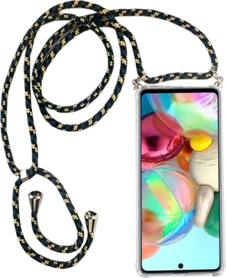 Produktbild von Handykette für Samsung Galaxy A71 - Smartphone Necklace Hülle mit Band - Schnur mit Case zum umhängen in Camouflage