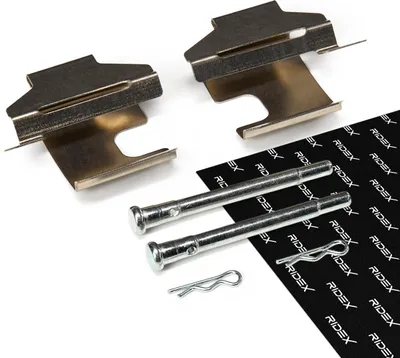 Produktbild von RIDEX 1164A0035 Zubehörsatz Scheibenbremsbelag Vorne für FIAT PANDA (169) 500 (312) 500 C (312) PUNTO (188) für FORD KA (RU8)