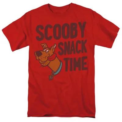 Image de T-shirt Scooby Doo - "The Snack Time" - Unie, pour hommes et femmes, modèle TV36985 (4XL) (Rouge)