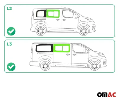 Produktbild von Schiebefenster Seitenfenster für Fiat Scudo 2022-2025 Schwarz Rechts L2 L3