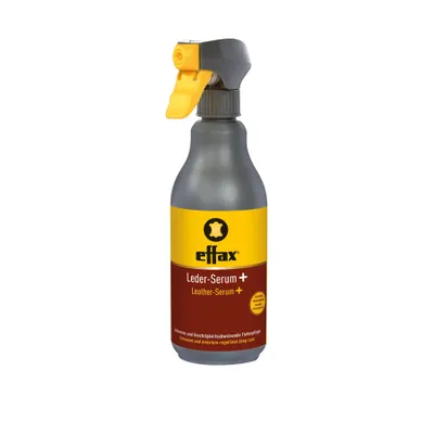 A spray bottle of Effax Leather-Serum.