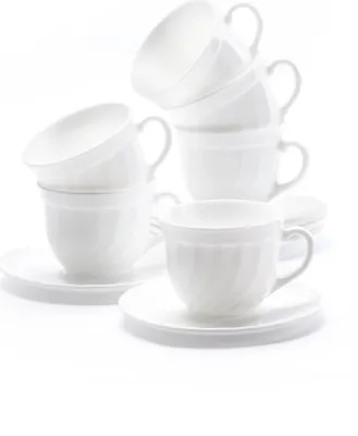 Zdjęcie produktu dla Filiżanka do kawy ze spodkiem Trianon 220 ml biała