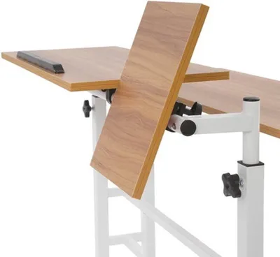 Produktbild von Schreibtisch im modernen, multifunktionalen Design – klappbar und freistehend – höhenverstellbarer Computertisch
