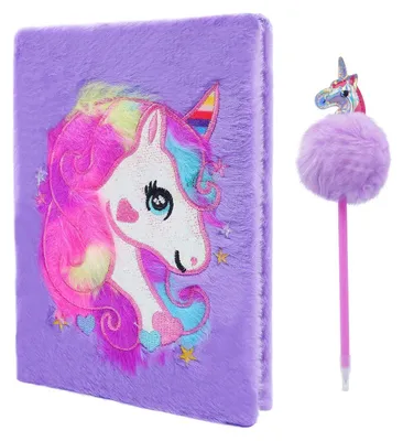 Immagine prodotto di Quaderno a tema unicorno per ragazze, con 160 pagine