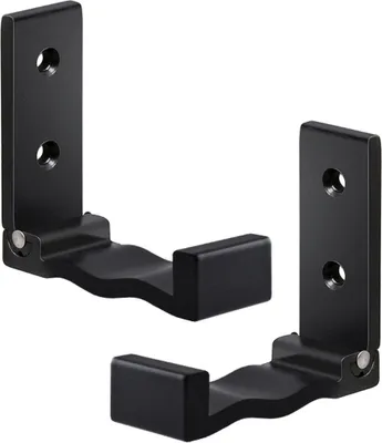 Produktbild von 2er Set multifunktionaler Klapphaken | Faltbare Wandhaken | 90° Grad Wandhandtuchhaken | Kopfhörerhalter - Farbe [schwarz] - Kleiderhaken aus Aluminiumlegierung | Garderobenhaken | Wandhandtuchhaken