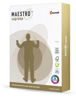 Produktbild von Mondi Maestro supreme 100g/m² DIN-A3 - 500 Blatt Premiumpapier weiß