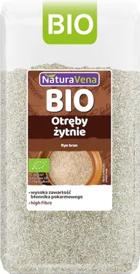 OTRĘBY ŻYTNIE BIO 500 g - NATURAVENA