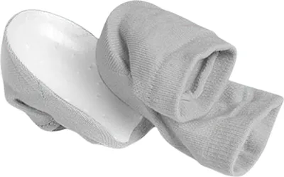 Produktbild von 1 Paar unsichtbare Socken zur Erhöhung der Körpergröße, stoßdämpfende, rutschfeste Fersenschutz-Einlegesohlen, Sockenpolster, Unisex-Versorgung