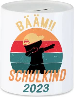 Produktbild von Bääm! Schulkind 2023 Spardose  Einschulung Geschenkidee Schulanfang Schuleinführung Dab