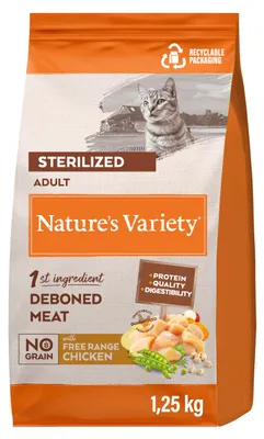 Produktbild von Nature's Variety | Trockenfutter für kastrierte Katzen | Huhn | 1,25 kg