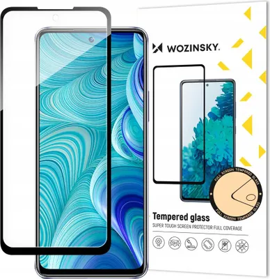 Immagine prodotto di Wozinsky colla completa vetro temperato Infinix Hot 11S Nfc per l'intero schermo con telaio nero (caso amichevole)