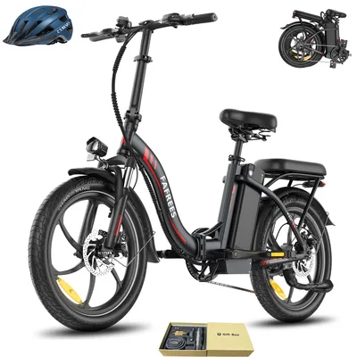 Produktbild von 20" E-Bike Rostfreie Aluminiumlegierung 36 V 20 Ah 720 Wh bis zu 110 - 150 km Wasserdicht IP54 Pedelec mit 7 Gang, Schwarz