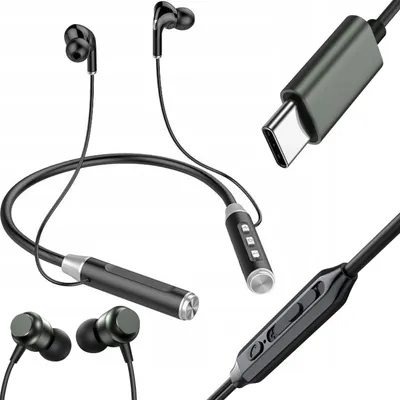 Produktbild von Joyroom Kabelgebundene Sport In-Ear Kopfhörer Usb-C Grau