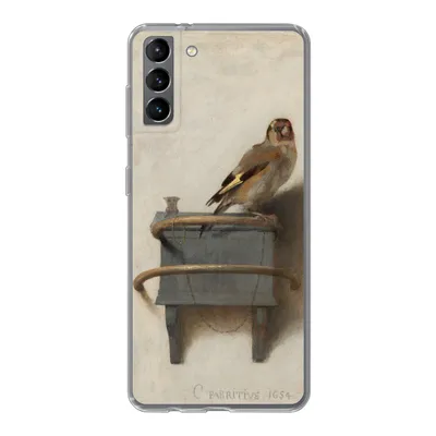 Produktbild von MuchoWow® Handyhülle Schutzhülle Hülle für Samsung Galaxy S21 Plus Stieglitz - Alter Meister - Carel Fabritius Silikon Softcase Handy Hülle - Handy-Tasche