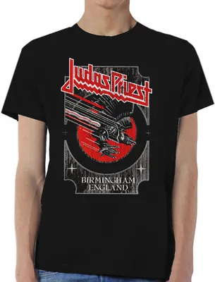 Produktbild von Judas Priest Silver and Red Vengeance Black M T-Shirt
