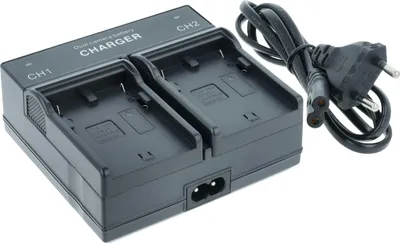 Produktbild von vhbw Dual Ladegerät kompatibel mit Canon ES-8600, G-1000, FV1, G-1500, G-10Hi, G-30Hi Kamera Camcorder/Akku - Ladeschale, Ladeanzeige, 4.2/8.4 V
