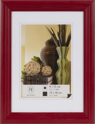 Image de Henzo Cadre en bois Artos 13 x 18 cm rouge