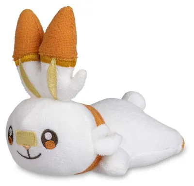 Produktbild von Pokémon Center Hopplo (Scorbunny) Kuscheliges Plüsch – 14,5 cm