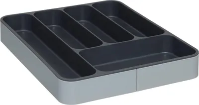Produktbild von Ausziehbarer besteckkasten grau - 5 five simply smart
