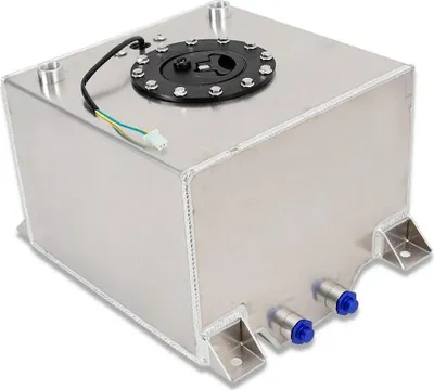 Produktbild von 20L zbiornik paliwa 5 galonów aluminiowy zbiornik wyścigowy zbiornik paliwa zbiornik paliwa zbiornik paliwa górna część celi, do hot rod / street racing / samochodów wyścigowych / ciężarówek / SUV-ów