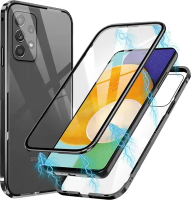 Produktbild von Hülle Magnet für Samsung Galaxy A52 4G/5G / A52s 5G Schutzhülle Cover Glas Handy Tasche Panzer Case