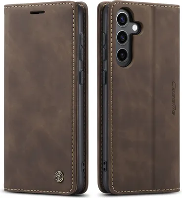Obrázek produktu pro Pouzdro pro Samsung Galaxy S24+, RetroPolyuretanKožené Pouzdro s Funkcí Stojánku bronz