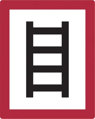 Produktbild von Dreifke® Feuerwehrschild, Hinweisschild zum Anleitern - DIN 4066 | Folie selb...