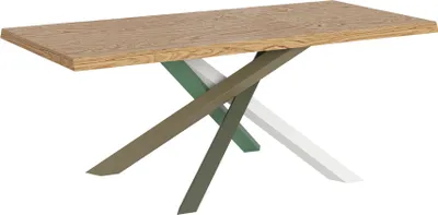 Produktbild von Ausziehbarer Tisch 90x180/280 cm Versalux entrindete Eichenbeine 4/A