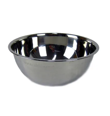 Produktbild von Salatschüssel Servierschüssel Rührschüssel hochpoliert 24cm Edelstahl