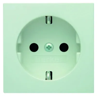 Produktbild von Berker Zentralstück für SCHUKO-Steckdose 47438989, S.1/B.3/B.7, polarweiß, glänzend, 1 Stk.