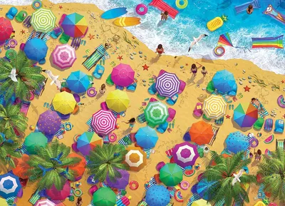 Produktbild von EUROGRAPHICS Puzzle Spaß  am Strand 1000 Teile