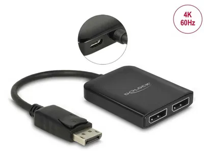 Productafbeelding van DeLOCK 87768 DeLOCK DisplayPort 1.4, MST, 4K 60 Hz Splitter