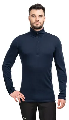 Zdjęcie produktu dla Koszulka termoaktywna męska Smartwool Classic Thermal Merino BL 1/4 Zip granatowa L