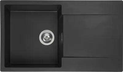 Produktbild von Reginox Amsterdam 10 Küchenspüle mit Abtropffläche schwarz metallic