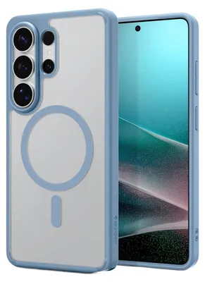 Image de Spigen Ultra Hybrid (MagFit), Coque, Samsung, Galaxy S26 Ultra, 17,5 cm (6,9 pouces), Transparente, Bleu clair