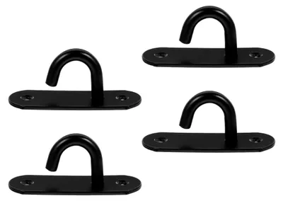 Produktbild von 4 Stück Wandanker aus Edelstahl für Widerstandsbänder – Kompakte Fitnessmontage für Decken und Wände