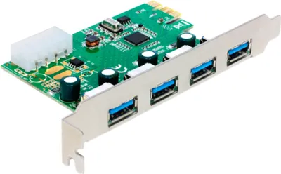Produktbild von Delock PCI Express Card > 4 x external USB 3.0