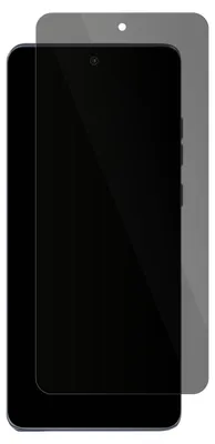 A screen protector is placed over a smartphone.