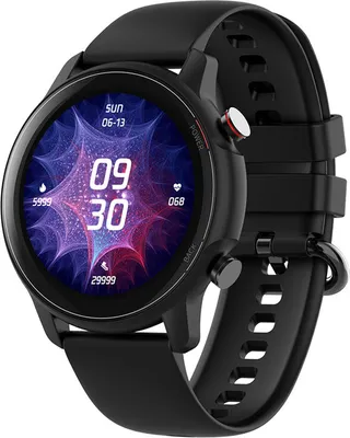 Produktbild von 1,32 Zoll Smart Watch Herzfrequenz-Blutdruck-Tracker mit Musiksteuerung Mehrere Sportmodi Schwarz