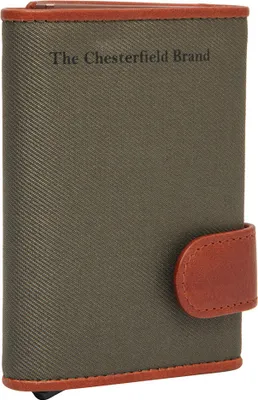 Immagine prodotto di The Chesterfield Brand porta carte di credito portafoglio Delsbo Cardholder Steel Green oliva