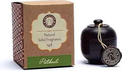 Produktbild von Duftcreme Patchouli im Rosenholzglas – Packung mit 3 Stück – 6 g