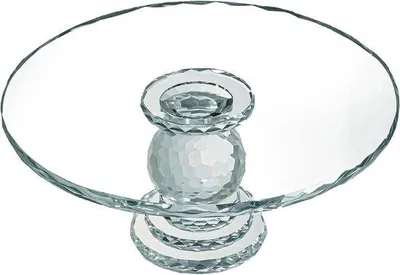 Image de Plat à fruits en cristal de 26 cm de diamètre, pour les desserts et la décoration