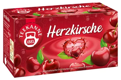 Zdjęcie produktu dla Czajniczek Serce Herbata Wiśniowa Romantyzm z całą jego słodką różnorodnością 45g