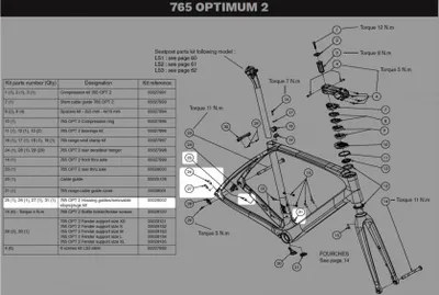 Produktbild von Look 765 OPT2 Führungs-, Stop- & Plug-Kit - Kabelschutz-Set für Look 765 Rahm...