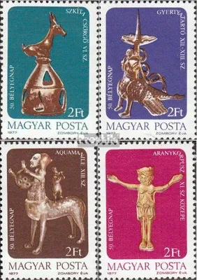Produktbild von Briefmarken Ungarn 1977 Mi 3209A-3212A (kompl.Ausg.) postfrisch Kunstschätze